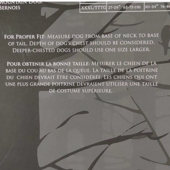 Plush Fox Costume for XXL Dog by Spooky Night - Picture 10 of 11